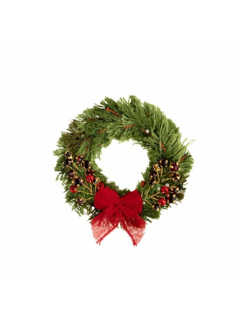Wreath Brooch - Green Multi